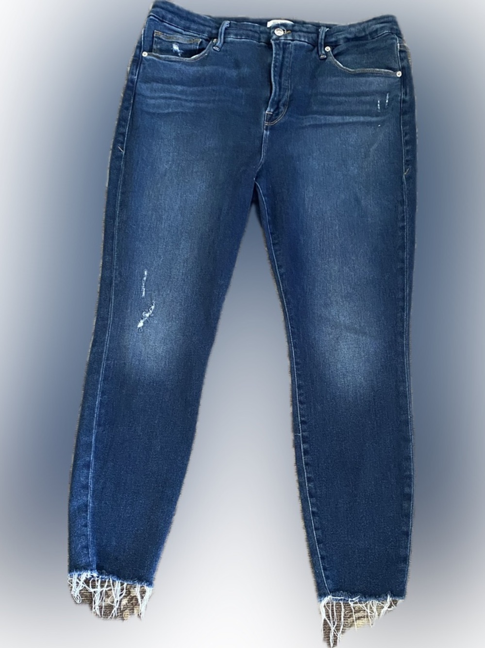 Good American GOOD LEG CROP Jeans -size 18